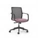 Lacey Meeting Chair - 5-Star Swivel Base - Black LCY04-K