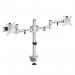 Luna double flat screen monitor arm - silver LDMARM-S