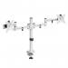 Luna double flat screen monitor arm - white LDMARM-WH