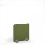 Lattice Acoustic Floor Standing Silver Metal Base Legs 1200w 1200h - Reed Green LFSC1200-S-MF-RG