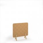 Lattice Acoustic Floor Standing Screen Wooden Legs 1200w 1200h - Longan Yellow LFSC1200-WF-LY
