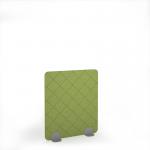 Lattice Acoustic Floor Standing Silver Metal Base Legs 1200w 1400h - Fruit Green LFSC1400-S-MF-FG