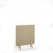 Lattice Acoustic Floor Standing Screen Wooden Legs 1200w 1400h - Dark Camel LFSC1400-WF-DC