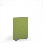 Lattice Acoustic Floor Standing Silver Metal Base Legs 1200w 1600h - Fruit Green LFSC1600-S-MF-FG