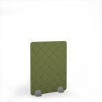 Lattice Acoustic Floor Standing Silver Metal Base Legs 1200w 1600h - Reed Green LFSC1600-S-MF-RG