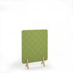 Lattice Acoustic Floor Standing Screen Wooden Legs 1200w 1600h - Fruit Green LFSC1600-WF-FG