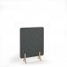 Lattice Acoustic Floor Standing Screen Wooden Legs 1200w 1600h - Moonlight Grey LFSC1600-WF-MG