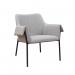 Liana lounge chair with black metal frame - light grey LIA01-LG