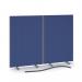 Floor standing fabric screen 2 way panel linking strip 1200mm LK22