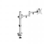 Luna single flat screen monitor arm - silver LSMARM-S