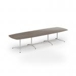 Loft barrel table 3800w x 1200d white frame and nebraska oak top LTW3812-WH-NO