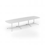 Loft barrel table 3800w x 1200d white frame and white top LTW3812-WH-WH