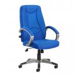 Lucca high back fabric managers chair - blue LUC300T1-B