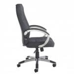 Lucca high back fabric managers chair - charcoal LUC300T1-C
