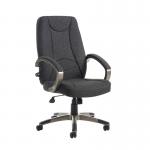 Lucca high back fabric managers chair - charcoal LUC300T1-C