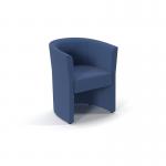 Luxe fabric single tub chair in Cobalt Blue LUX50001-CB