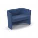 Luxe fabric double tub chair in Cobalt Blue LUX50002-CB