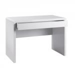 Luxor home office workstation with integrated full length drawer - white gloss LUXWS-KW