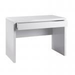 Luxor home office workstation with integrated full length drawer - white gloss LUXWS-KW