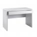 Luxor home office workstation with integrated full length drawer - white gloss LUXWS-KW