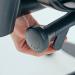 Lyra fully ergonomic task chair with adjustable arms and integrated head rest in black LYR3000T1-K