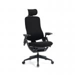 Mantra posture task chair in black fabric MAN300HK2-BLK