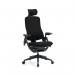 Mantra posture task chair in black fabric MAN300HK2-BLK
