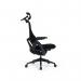 Mantra posture task chair in black fabric MAN300HK2-BLK