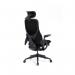 Mantra posture task chair in black fabric MAN300HK2-BLK
