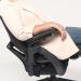 Mantra posture task chair in black fabric MAN300HK2-BLK