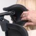 Mantra posture task chair in black fabric MAN300HK2-BLK