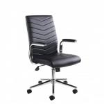 Martinez high back managers chair - black faux leather MAR50004