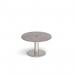 Monza circular coffee table 800mm with central circular cutout 80mm - made to order MCC800-CO-BS