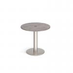 Monza circular dining table 800mm with central circular cutout 80mm - made to order MDC800-CO-BS