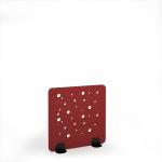 Moon Acoustic Floor Standing Black Metal Base Legs 1200w 1200h - Pure Red MFSC1200-K-MF-PR
