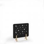 Moon Acoustic Floor Standing Screen Wooden Legs 1200w 1200h - Black MFSC1200-WF-BK