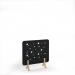 Moon Acoustic Floor Standing Screen Wooden Legs 1200w 1200h - Black MFSC1200-WF-BK