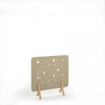 Moon Acoustic Floor Standing Screen Wooden Legs 1200w 1200h - Dark Camel MFSC1200-WF-DC