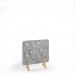 Moon Acoustic Floor Standing Screen Wooden Legs 1200w 1200h - Dark Silver Grey MFSC1200-WF-DG
