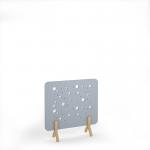 Moon Acoustic Floor Standing Screen Wooden Legs 1200w 1200h - Light Grey MFSC1200-WF-LG