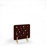 Moon Acoustic Floor Standing Screen Wooden Legs 1200w 1200h - Maroon MFSC1200-WF-MA