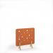 Moon Acoustic Floor Standing Screen Wooden Legs 1200w 1200h - Tangerine MFSC1200-WF-TA