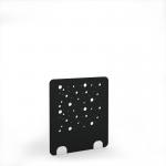 Moon Acoustic Floor Standing White Metal Base Legs 1200w 1400h - Black MFSC1400-WH-MF-BK