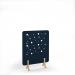 Moon Acoustic Floor Standing Screen Wooden Legs 1200w 1600h - Dark Blue MFSC1600-WF-BD