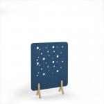 Moon Acoustic Floor Standing Screen Wooden Legs 1200w 1600h - Blue MFSC1600-WF-BL