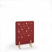 Moon Acoustic Floor Standing Screen Wooden Legs 1200w 1600h - Pure Red MFSC1600-WF-PR