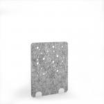 Moon Acoustic Floor Standing White Metal Base Legs 1200w 1600h - Dark Silver Grey MFSC1600-WH-MF-DG