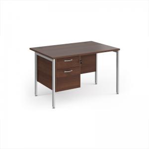 Maestro 25 straight desk 1200mm x 800mm with 2 drawer pedestal -