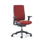 Miku fabric task chair with integrated seat slide, back height adjustment, synchronised mechanism and 4D adjustable arms - made to order MKF14