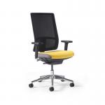 Miku mesh task chair, integrated seat slide, back height adjustment, synchronised mechanism, 2D arms, 5 star base - made to order MKM22